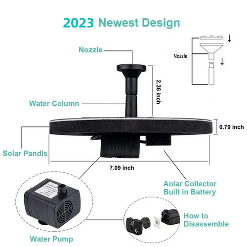 🎁Solar Powered Water Fountain