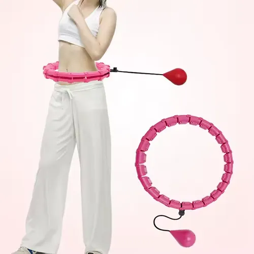 24-section detachable knot smart weighted Hula fitness hoop for adults weight loss 360 degree massage, for use within waist circumference 132CM