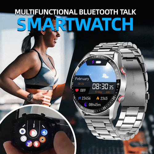 Multifunctional Bluetooth Talk Casual Smartwatch For Men and Women