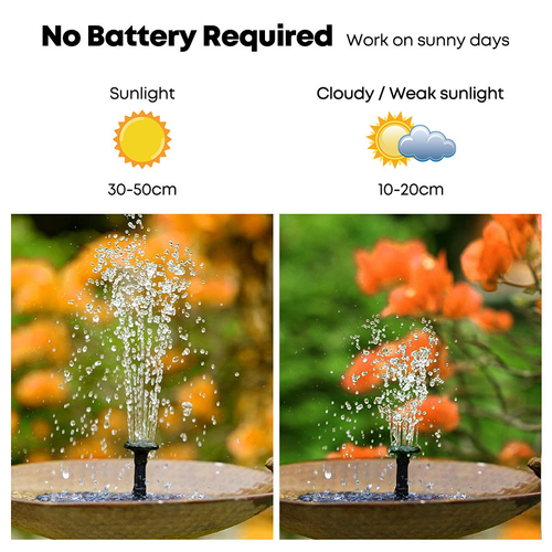 🎁Solar Powered Water Fountain