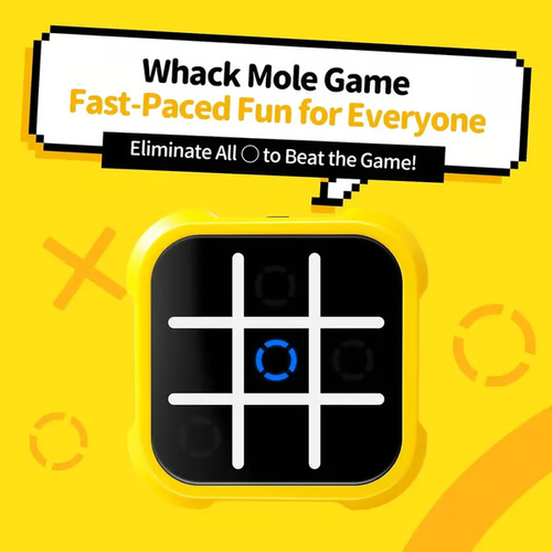 Children's electronic tic-tac-toe game