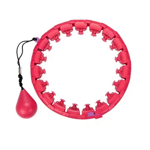 24-section detachable knot smart weighted Hula fitness hoop for adults weight loss 360 degree massage, for use within waist circumference 132CM
