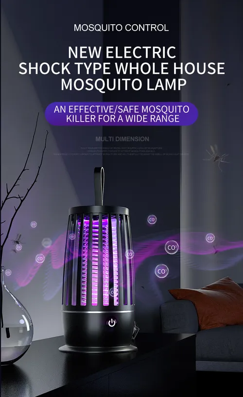 SUS NICKEL PLATEDSHOCKABSORBER SUS galvanized stainless steel power grid is adopted,and mosquitoes can instantly release 3000 volts when approaching,killing poisonous mosquitoes in 0.1s