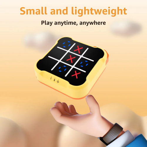 Children's electronic tic-tac-toe game