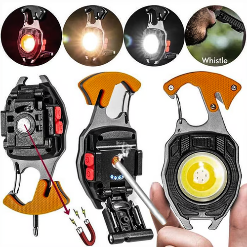 🔥2025 HOT SALE - Multifunction Keychain Flashlight