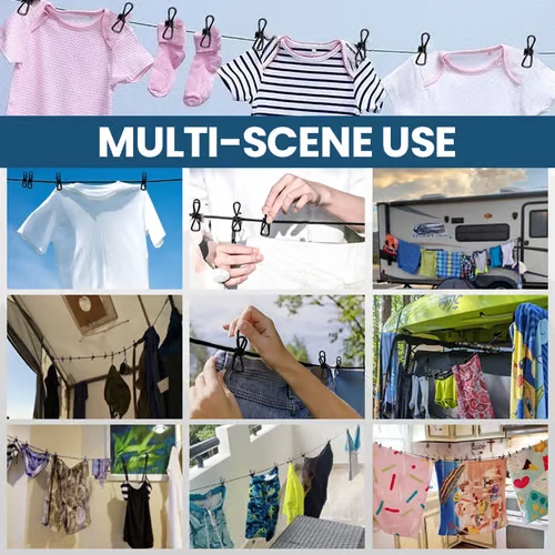 🎁 Buy 1 Get 3 Free🎁 Lightweight Clothesline for Camping, Backyard and RV