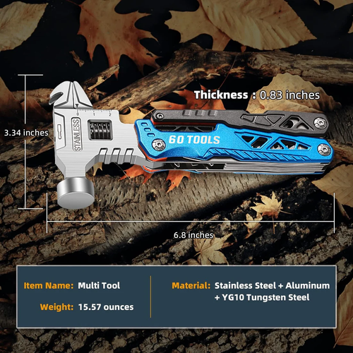 🎁18 in 1🎁 Multi-function Wrench Hammer 60 Pieces Tools🔨 🧰