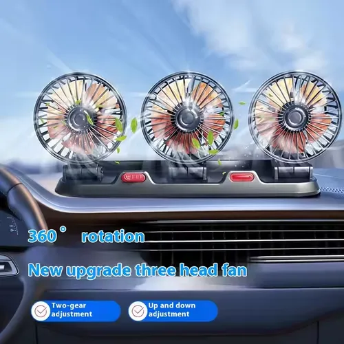 New summer car household double-head fan car adjustable multi-function car mini double-head small fan