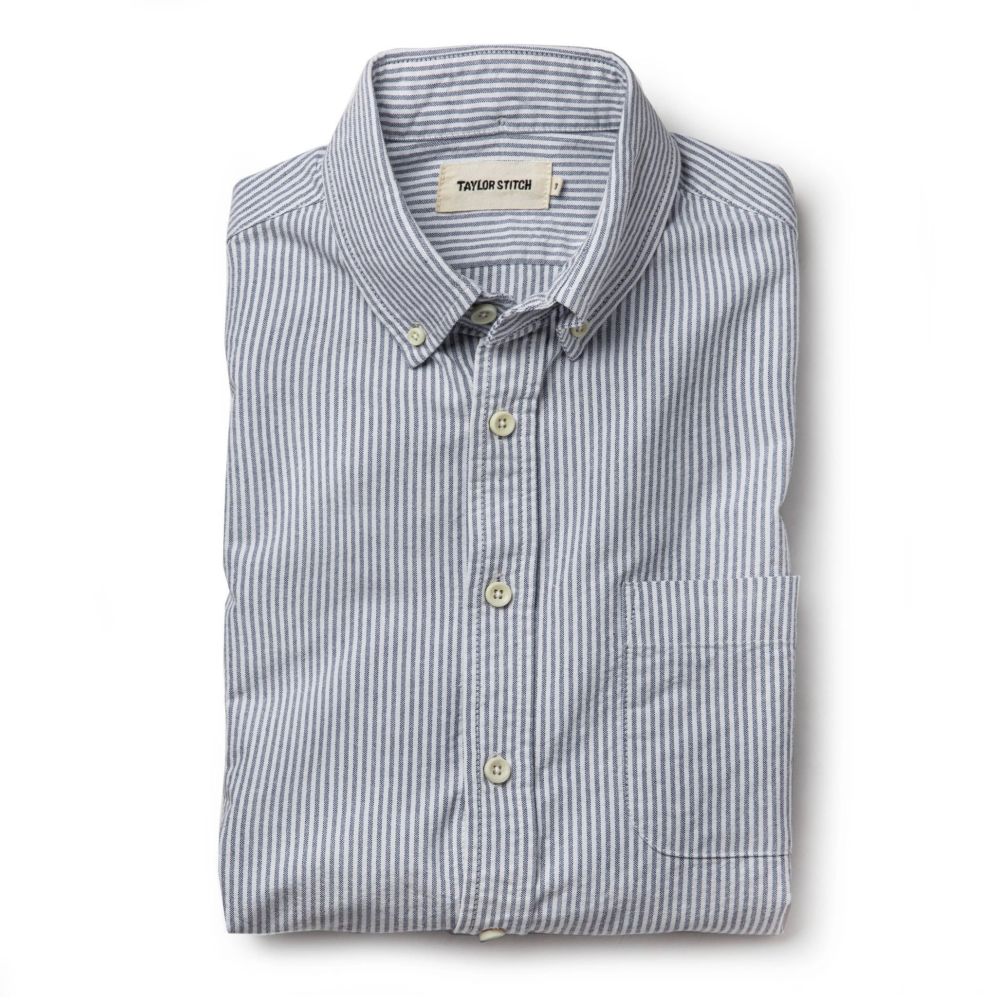 Nruuv Jack in Navy University Stripe Everyday Oxford