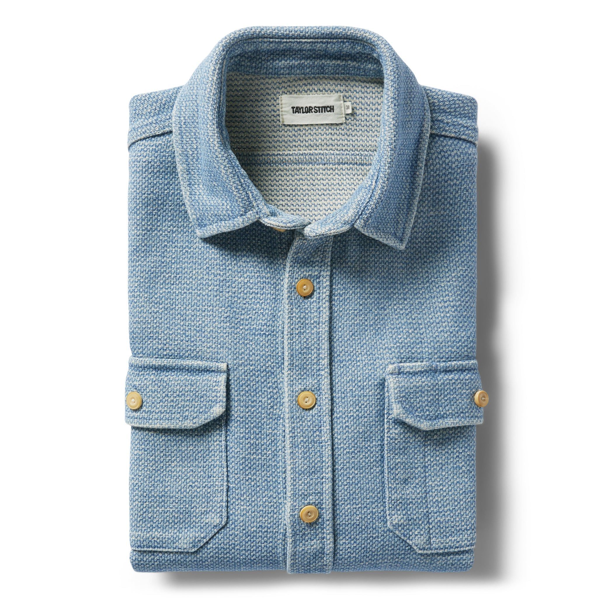 Nruuv Division Shirt in Washed Indigo