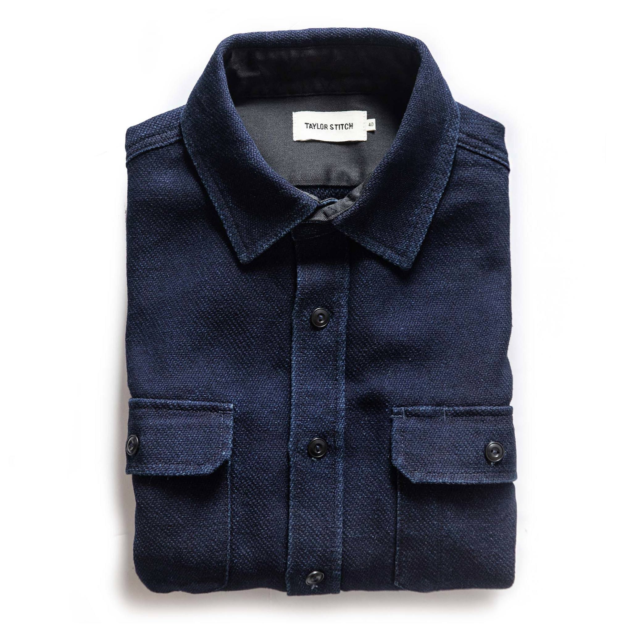 Nruuv Division Shirt in Indigo Twill