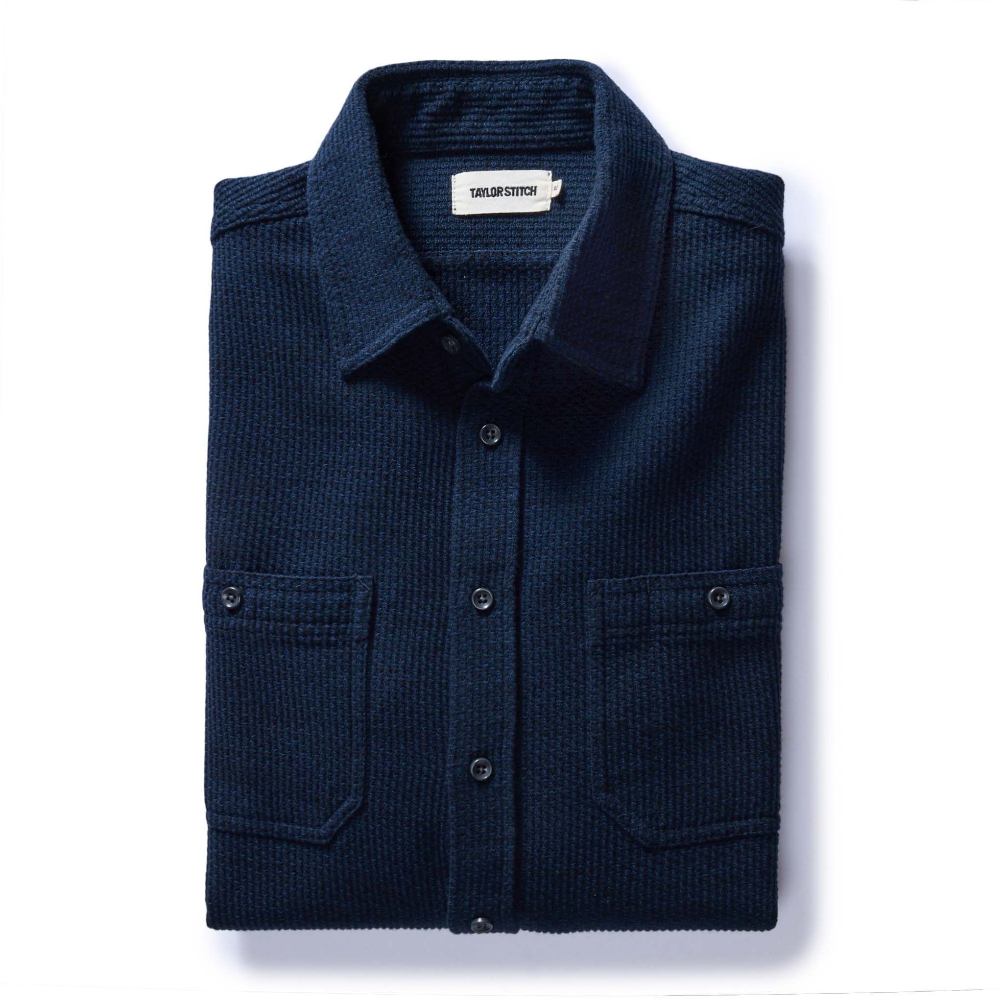 Nruuv Utility Shirt in Navy Sashiko