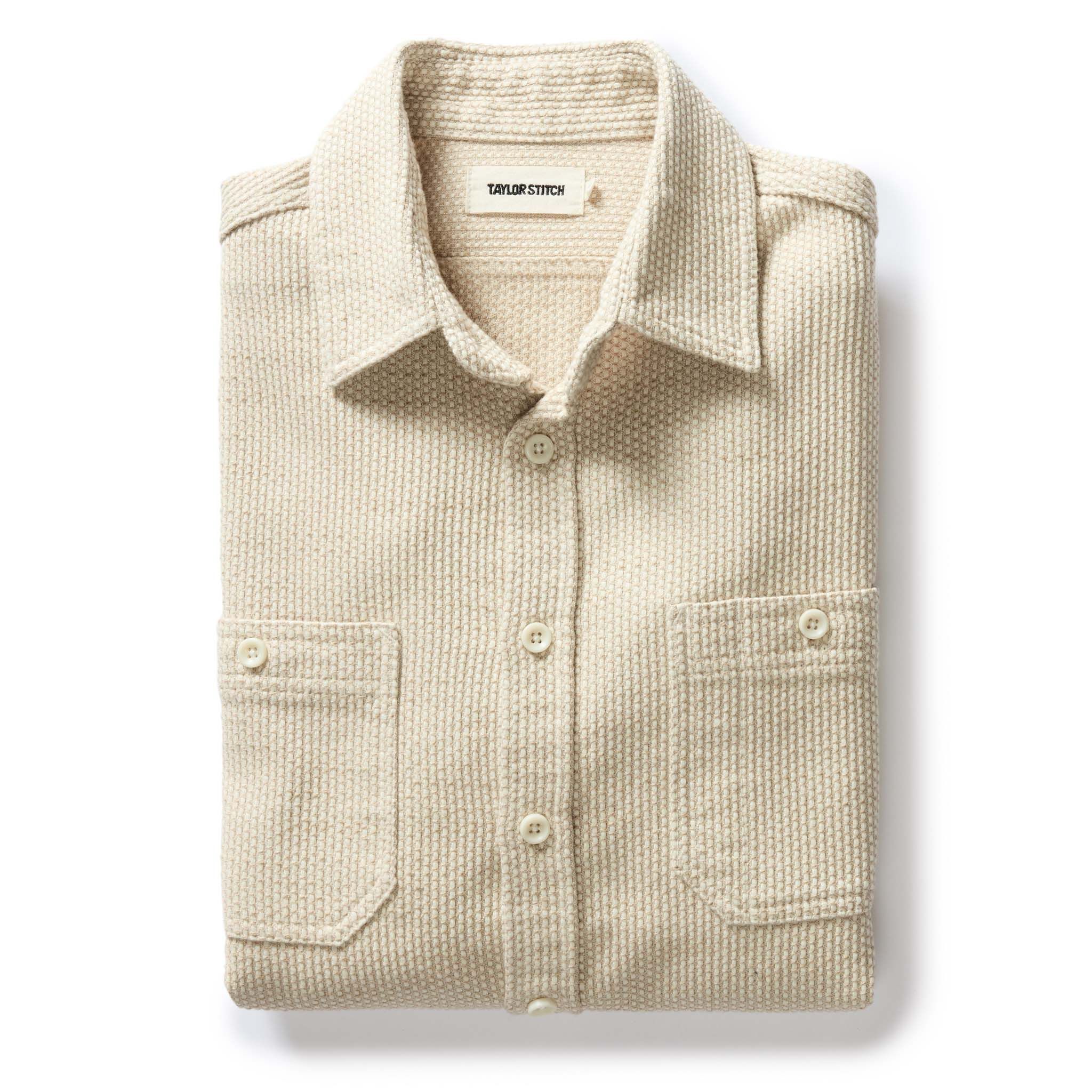 Nruuv Utility Shirt in Natural Sashiko