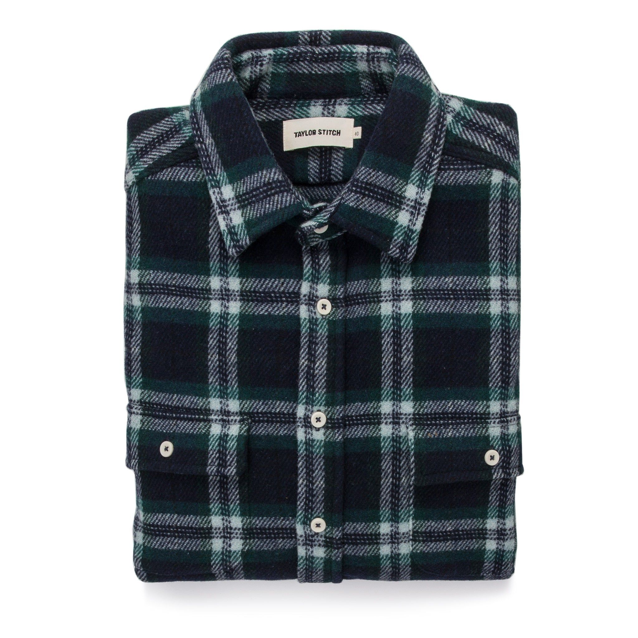 Nruuv Leeward Shirt in Navy Tartan