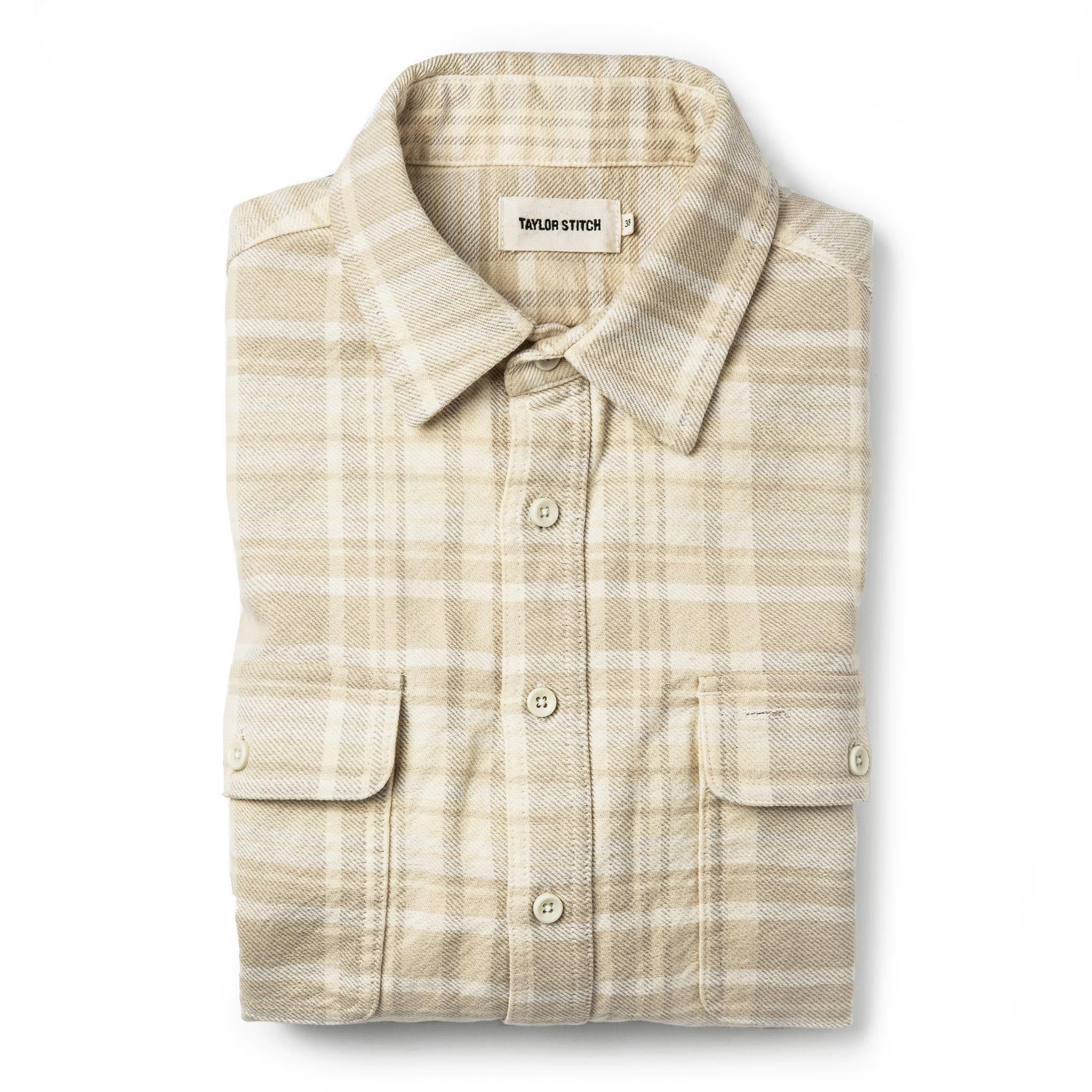 Nruuv Ledge Shirt in Sand Plaid