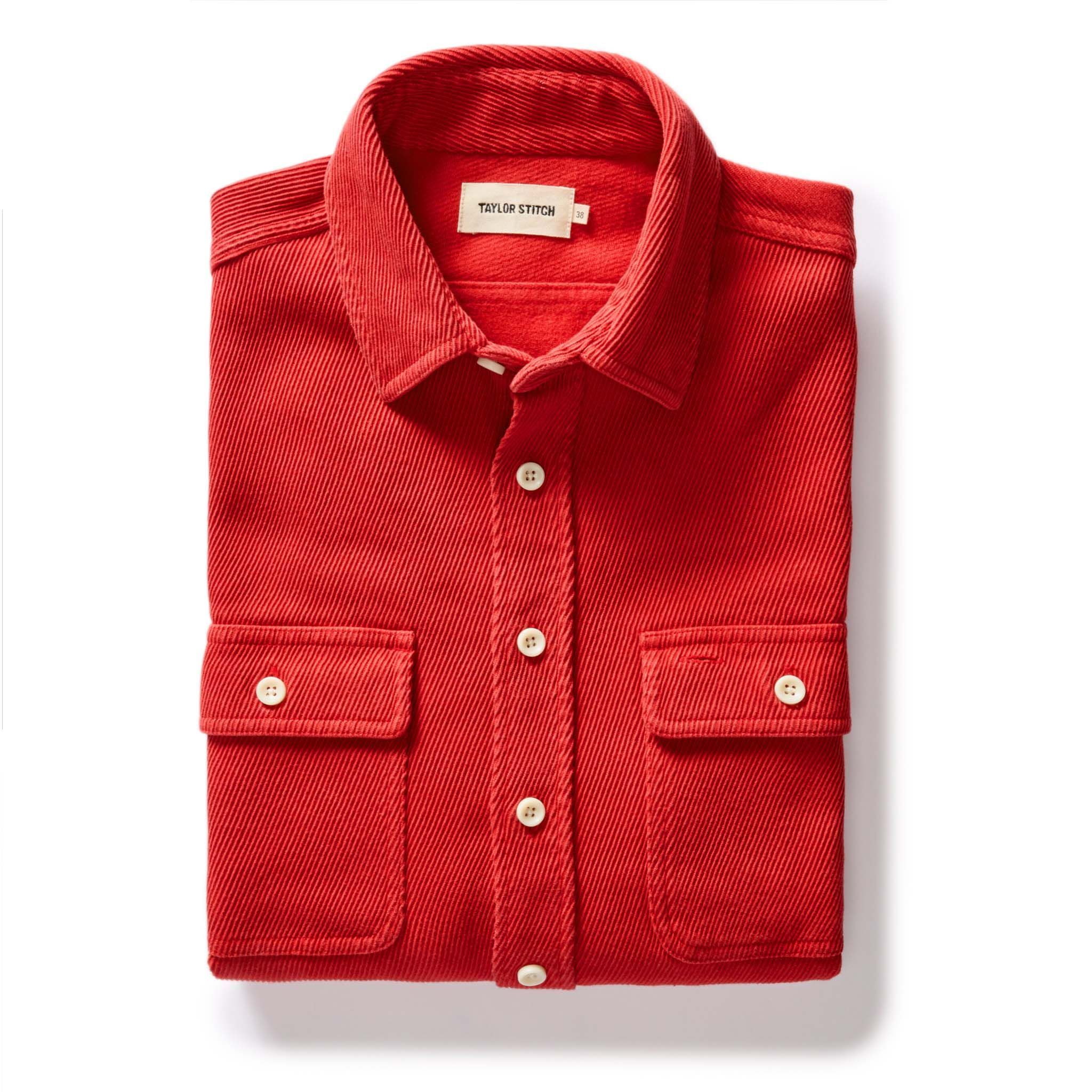 Nruuv Ledge Shirt in Cardinal