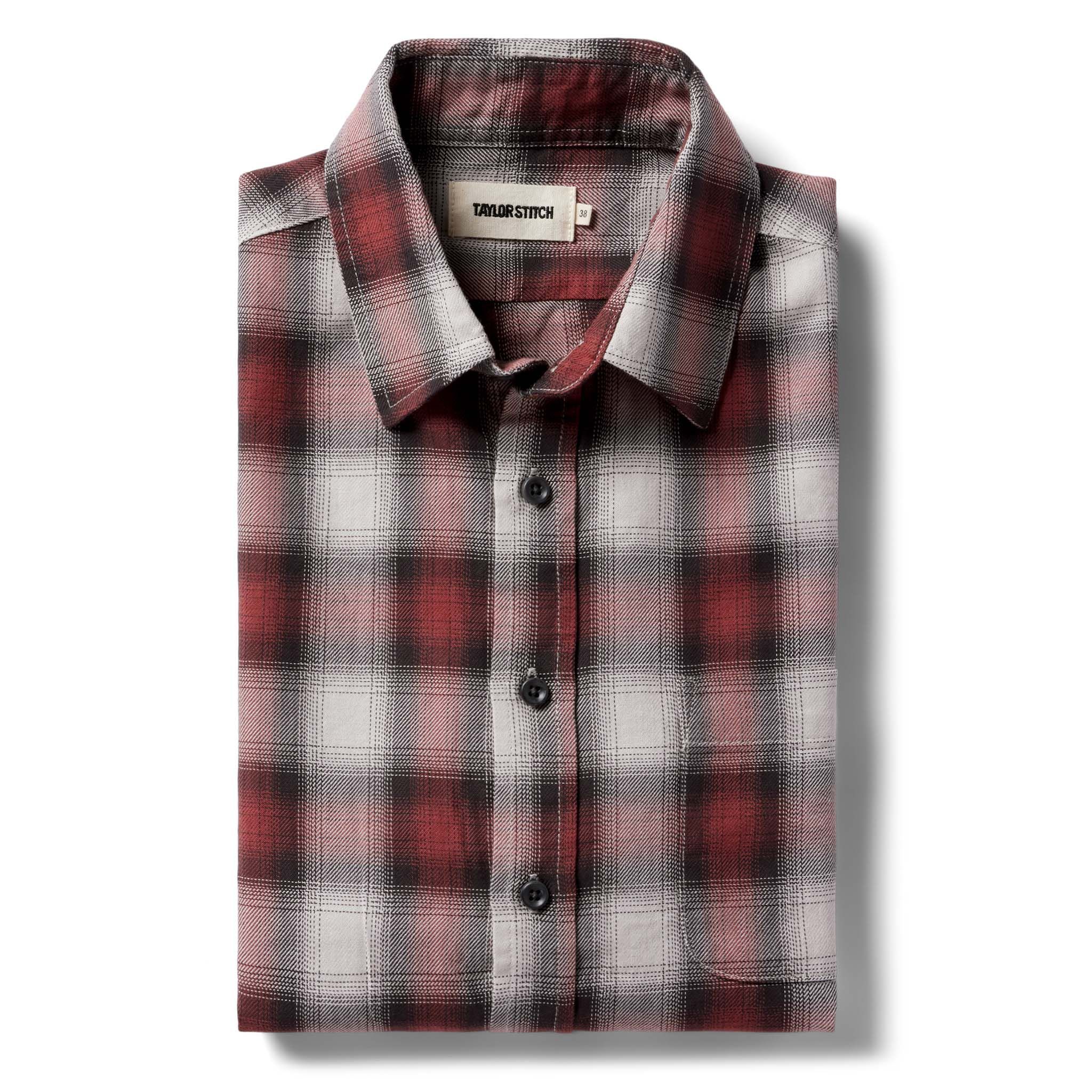 Nruuv California in Brick Plaid Ombre Twill