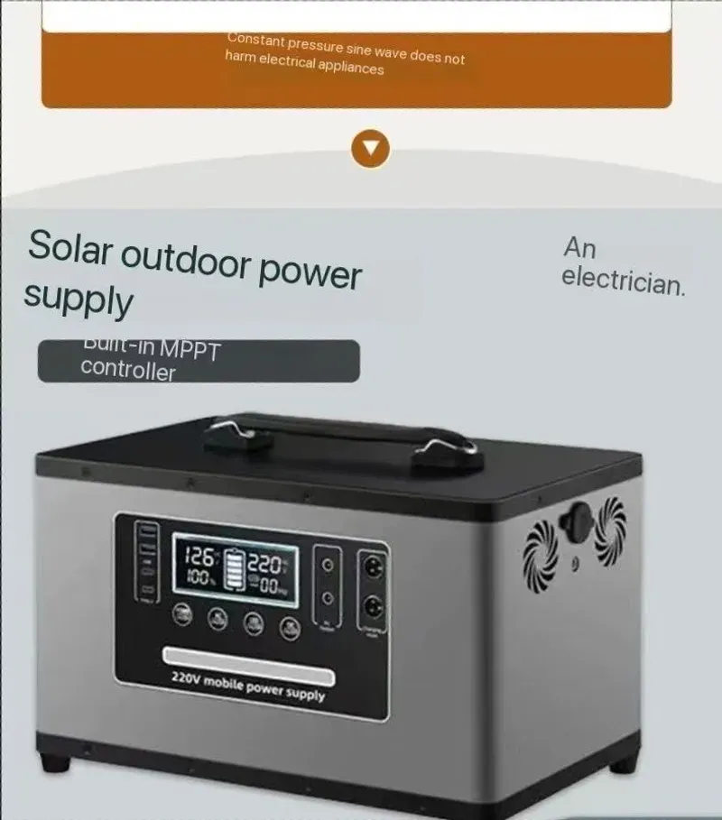Solar panel charging Outdoor power supply