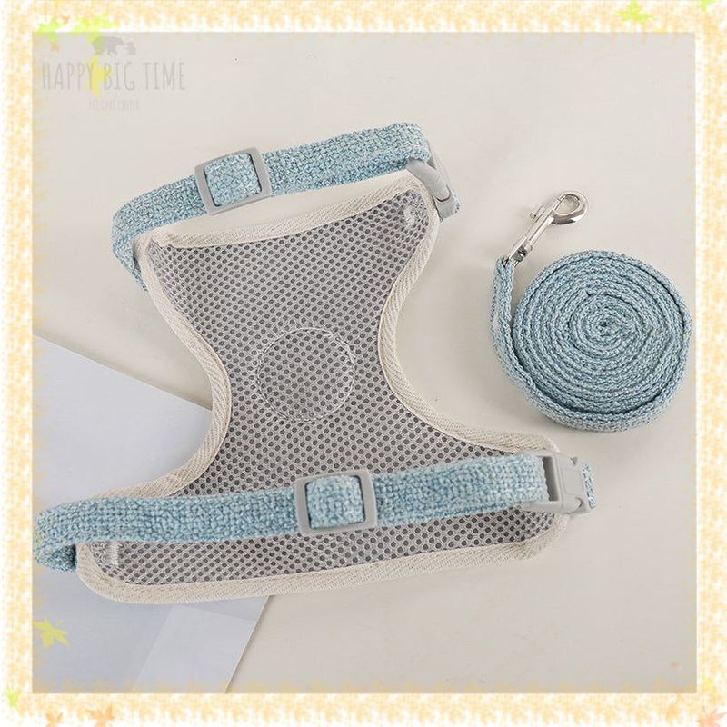 Adjustable Pet Harness + Leash Set Training Walking Leads for Small Cats Dogs Vest Harness Collar Adjust Leashes