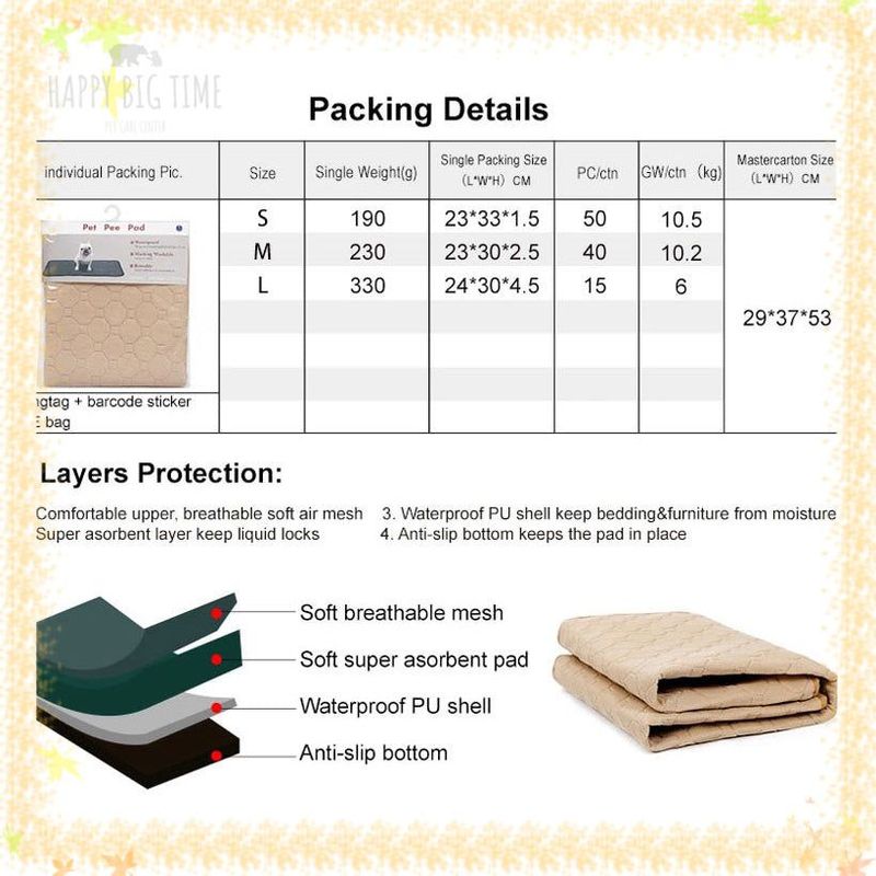 Pet Absorbent  Pad Dog Training Diaper Waterproof Diaper For Dog Car Rabbit