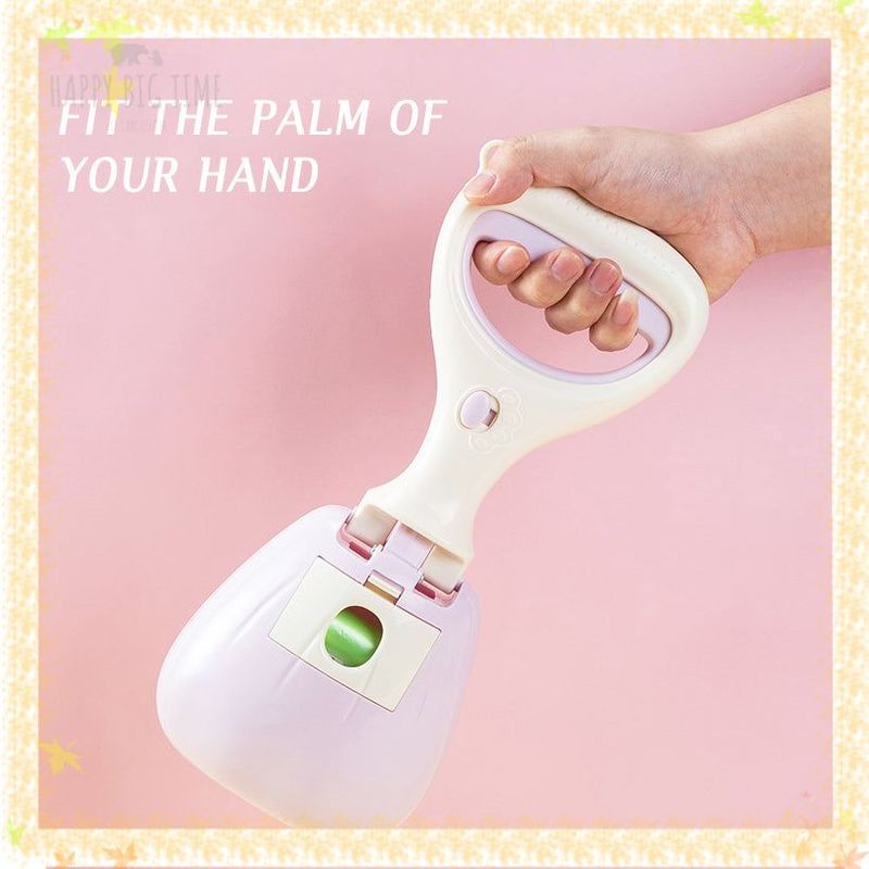 Pet Toilet Picker Large Diameter Poop Scooper Shoveling for Dogs Cats Easy To Carry Poop Picker Out Garbage Bag