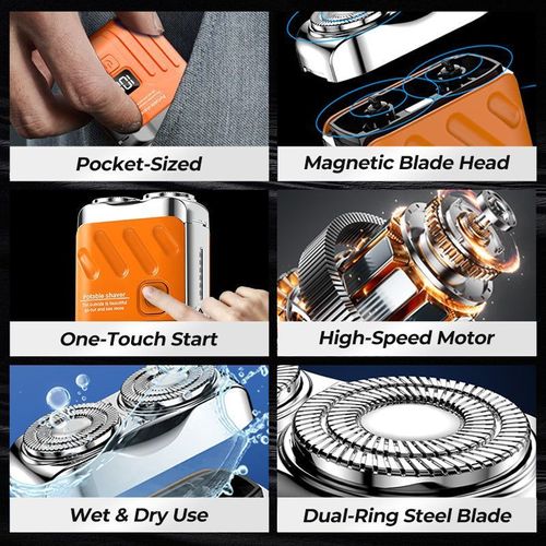 No Wahala Shaver - Compact USB Razor for Ghanaian Men on the Move