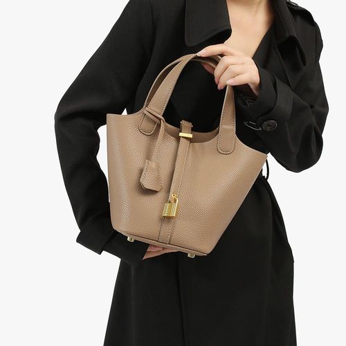 Nairobi Fashion Multi-Function Bucket Bag - Genuine PU Leather Crossbody Saddle Bag for Mama & Lady