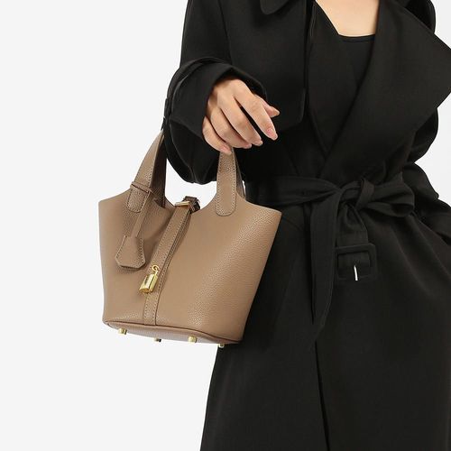 Nairobi Fashion Multi-Function Bucket Bag - Genuine PU Leather Crossbody Saddle Bag for Mama & Lady