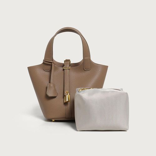 Nairobi Fashion Multi-Function Bucket Bag - Genuine PU Leather Crossbody Saddle Bag for Mama & Lady