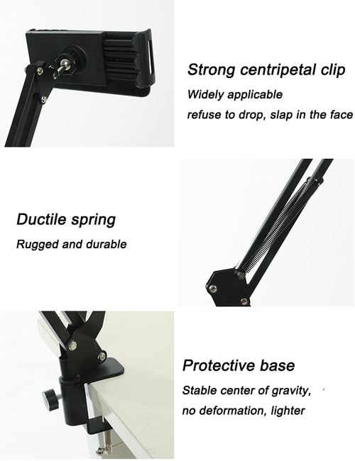 Ultimate Hands-Free Phone Mount! Bed & Desk Clip Stand for Live Streaming & Study - Next Day Delivery