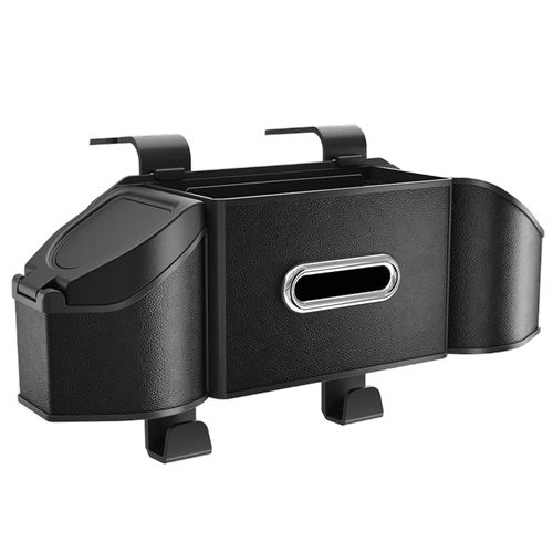 Ghana's Ultimate Car Organizer - Back Seat Storage Box with Tissue Holder & Cup Holders for TroTro & Family Cars