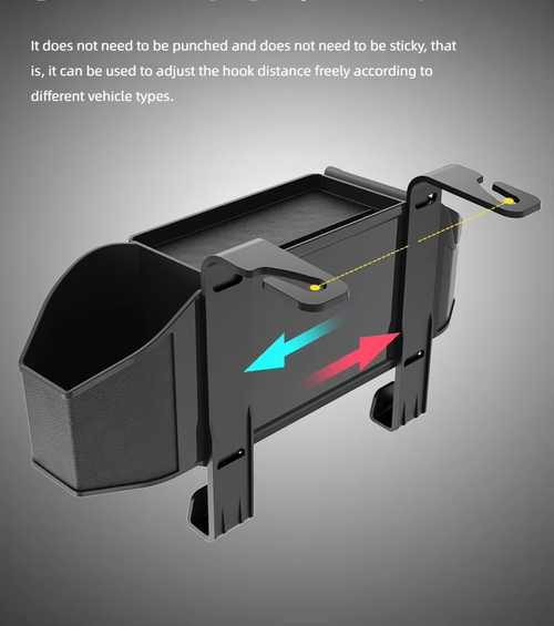 Ghana's Ultimate Car Organizer - Back Seat Storage Box with Tissue Holder & Cup Holders for TroTro & Family Cars