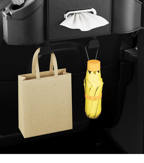 Ghana's Ultimate Car Organizer - Back Seat Storage Box with Tissue Holder & Cup Holders for TroTro & Family Cars