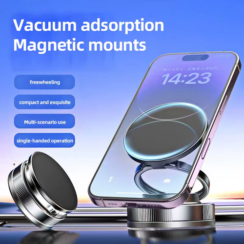 Kenya's Toughest Phone Holder - 360° Rotation with Super Magnet & Suction Cup for Bumpy Roads