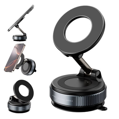 Kenya's Strongest Suction Cup Phone Mount - Zinc Alloy Base, Works on Any Car Dash & Boda Boda