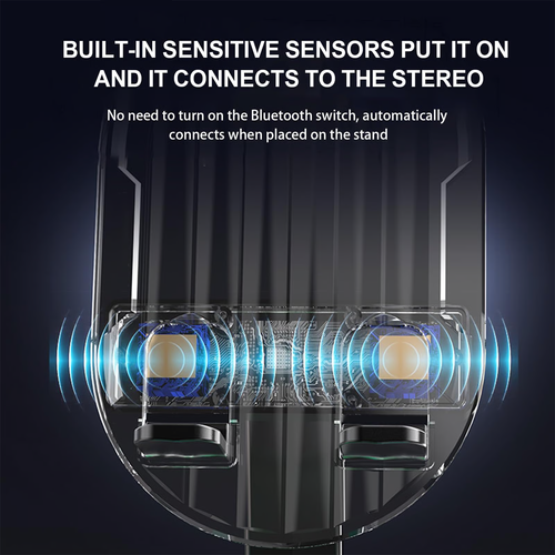 2025 Upgraded Cell Phone Stand with Induction Speaker Power Bank Atmosphere Light