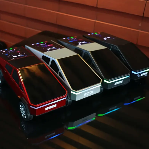 Accra BoomBox Car Speaker - Wireless Mini Sound System with LED Lights, FM Radio & TF USB Playback