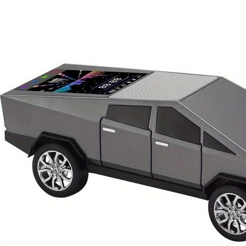 Accra BoomBox Car Speaker - Wireless Mini Sound System with LED Lights, FM Radio & TF USB Playback