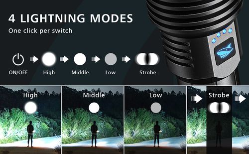 Rechargeable Solar LED Lantern Flashlight - High Power Telescopic Aluminum Camping Light, Waterproof Emergency Lamp for Power Outages in Ghana