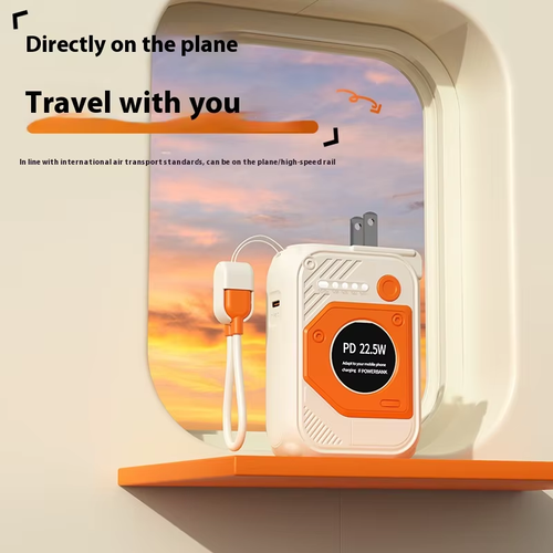 20000mAh Solar Power Bank with Built-in Cables - Never Run Out of Power in Ghana!