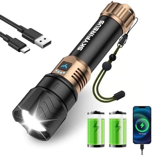 SKYFIRE LED Flashlights High Lumens with Ignition Lens