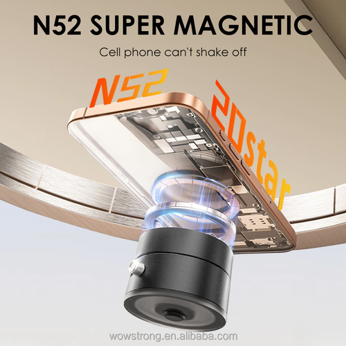 2025 New Version Foldable Portable Vacuum Magnetic Cell Phone Holder Magnetic Suction Phone Mount Dual Sided Phone Stand