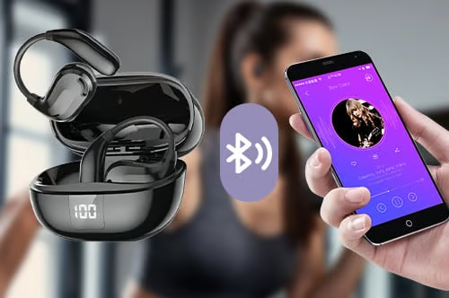 Ghana's Newest AirFlow Wireless Earbuds - Open-Ear Design with 36H Playtime & Smart Noise Control