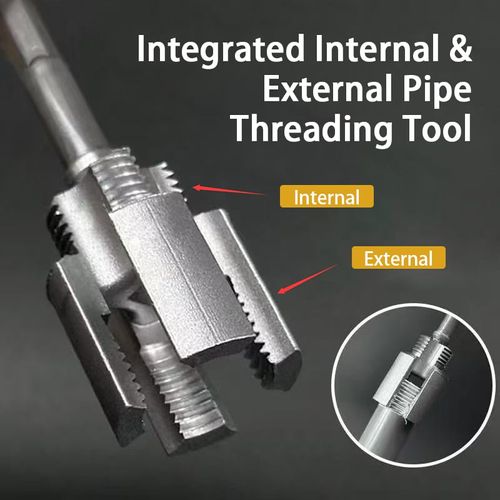 🔥Integrated Internal & External Pipe Threading Tool