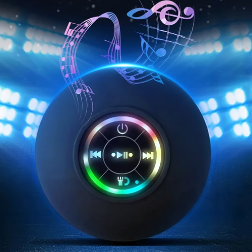 Ghana Party Vibe Speaker - Waterproof Bluetooth Mini Box with Colorful Lights for Beach & Pool