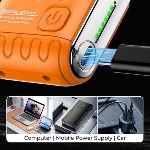 No Wahala Shaver - Compact USB Razor for Ghanaian Men on the Move