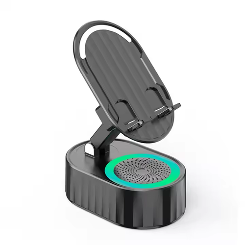 2025 Upgraded Cell Phone Stand with Induction Speaker Power Bank Atmosphere Light