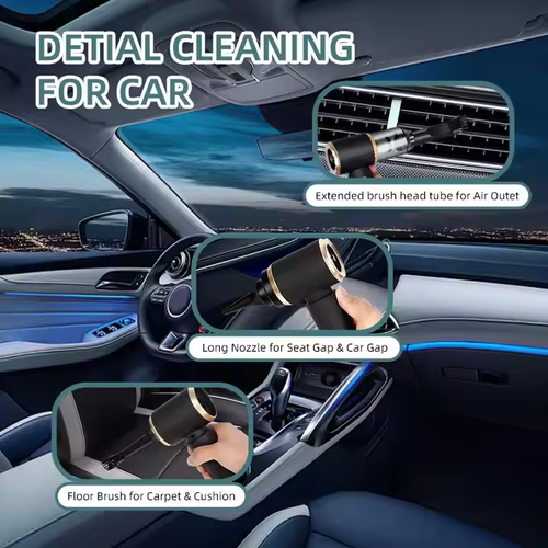 2025 New OEM wireless car Vacuum cleaner 5000Pa 60W 4000 mah handheld car Household vacuum cleaner