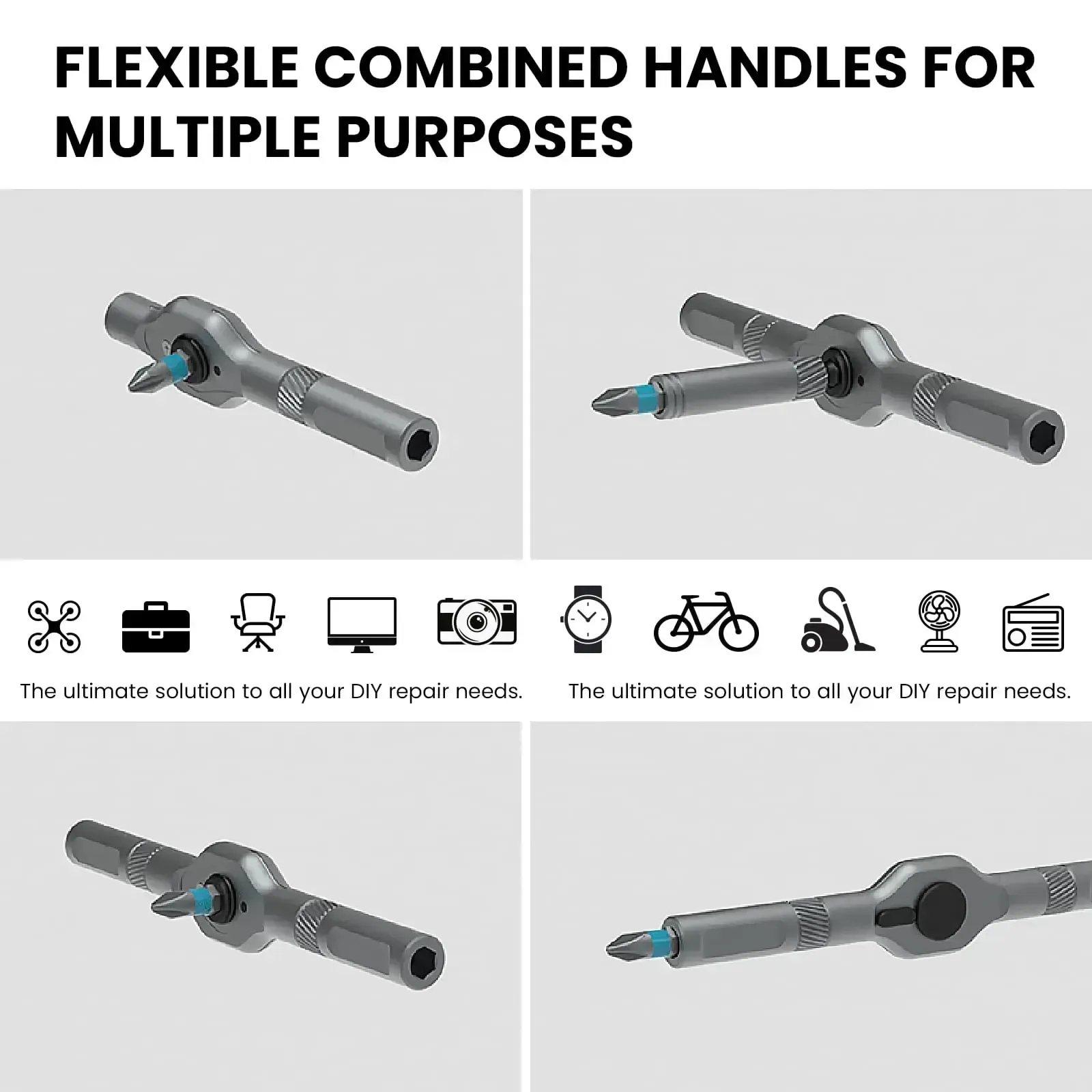 24-in-1 Multi-function Magnetic Drill and Screwdriver Toolbox