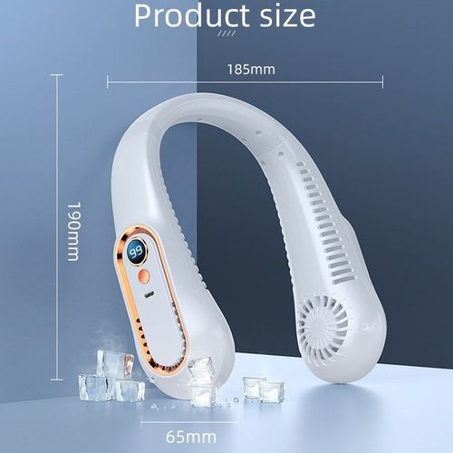 Neck hanging fan outdoor camping wearable USB charging bladeless portable charging fan